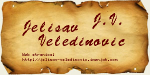 Jelisav Veledinović vizit kartica